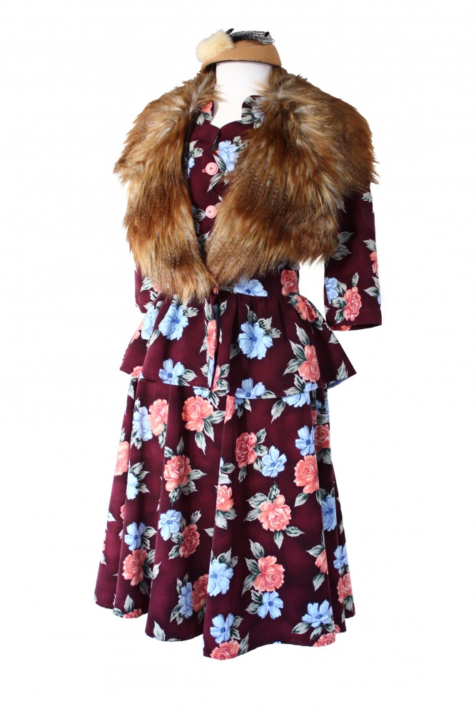 Ladies 1940's Wartime Goodwood Costume Size 10 - 12 Image